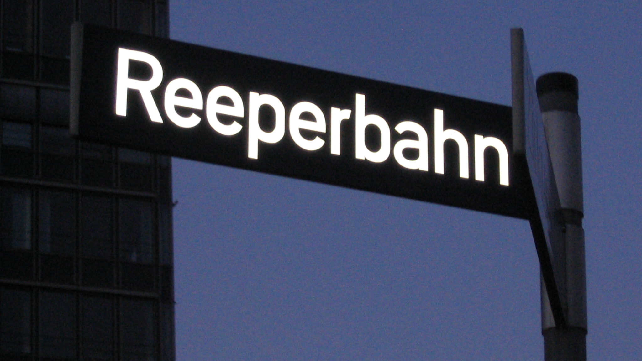 Reeperbahn Street Sign